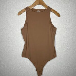 SKIMS Fits Everybody High Neck Bodysuit In Oxide Size Xtra Large